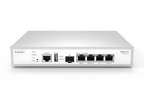 EnGenius Managed Desktop 5-port gateway Gateway with 1 x PoE+