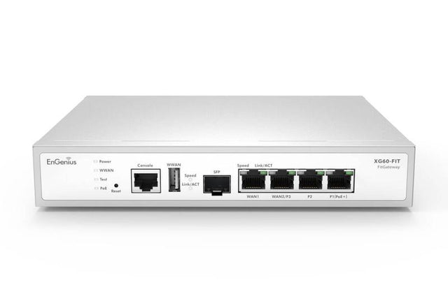 EnGenius Managed Desktop 5-port gateway Gateway with 1 x PoE+