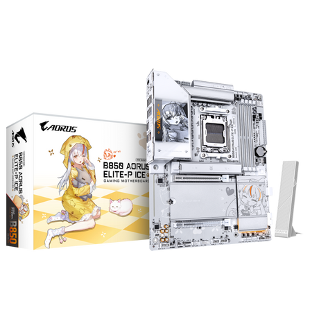 Placa de baza Gigabyte B850 AORUS ELITE-P ICE, Socket AM5, DDR5, ATX