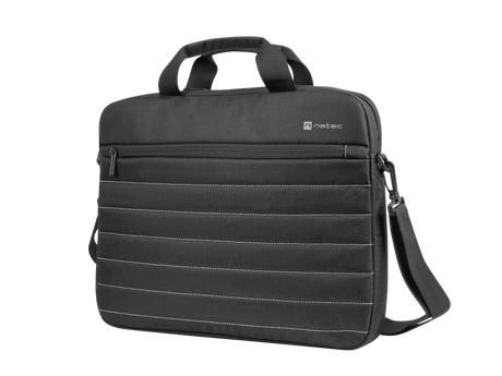 Geanta laptop Natec Taruca, compatibilitate dimensiune laptop 15.6", 1 compartiment, material Polyester 600D, negru