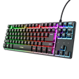 Tastatura Trust cu fir GXT833W Thado TKL, numar butoane 87, interfata USB 2.0, conector USB-A male, compatibila cu PS4, Xbox One, Nintendo Switch, PS5, negru
