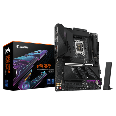 Placa de baza Gigabyte Z890 AORUS ELITE DUO X, LGA 1851, DDR5, ATX