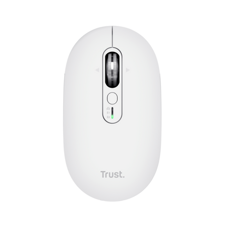 Mouse wireless Trust Seron Hyperscroll, 7 butoane, rezolutie maxima 3200 DPI, alb