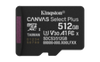 Card de Memorie MicroSDXC Kingston,512GB,Canvas Select Plus,Fara Adaptor