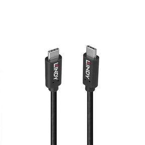 Cablu Lindy 1.5m USB 3.2 Type-A to Type-C (tata - tata), Black Line, Supported Bandwidth: 20Gbps, 100W PD, negru
