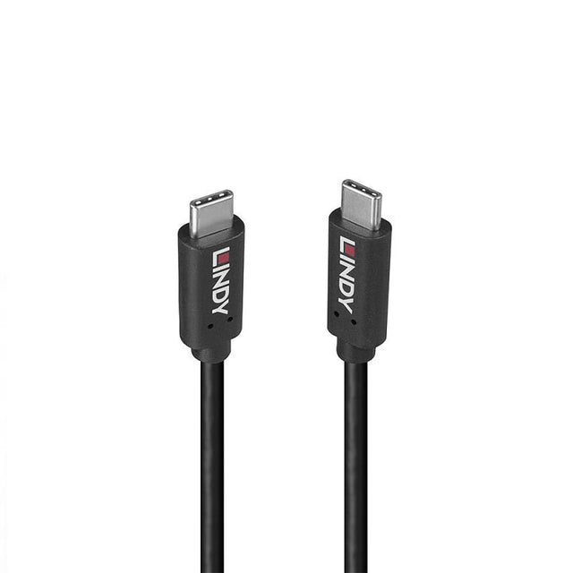 Cablu Lindy 1.5m USB 3.2 Type-A to Type-C (tata - tata), Black Line, Supported Bandwidth: 20Gbps, 100W PD, negru
