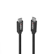 Cablu Lindy 0.5m USB 3.2 Type-A to Type-C (tata - tata), Black Line, Supported Bandwidth: 20Gbps, 100W PD, negru