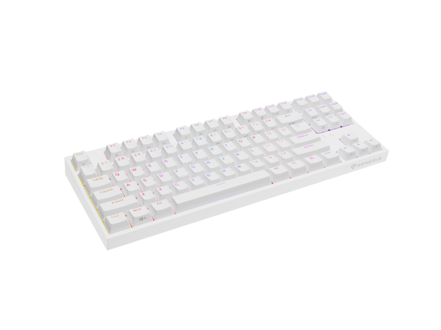 Tastatura Mecanica Gaming GENESIS Thor 404 TKL, RGB, USB, Alb