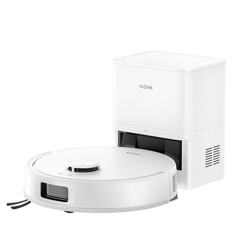 Aspirator robot cu mop MOVA E20S Pro Plus RLE23SD, 13000Pa, 3200mAh, 3DAdapt™ Obstacle Avoidance, statie colectare