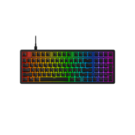 Tastatura gaming HyperX Origins 21800, membrana, lungime cablu 1.8m, iluminare RGB (16,777,216 colors), polling rate 8000 Hz, negru