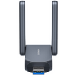BE6500 High Gain Wi-Fi 7 USB Adapter SPEED: 688 Mbps at 2.4 GHz + 2882 Mbps at 5 GHz + 2882 Mbps at 6 GHz SPEC: 2× High Gain External Antenna, USB 3.0, 4096-QAM FEATURE: Wi-Fi 7, MU-MIMO, OFDMA, Beamforming, WPA3