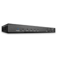 Switch Lindy 4 porturi HDMI 18G, latime de banda suportata 18Gbps, rezoltuie maxima 4096x2160@60Hz 4:4:4 8bit, negru