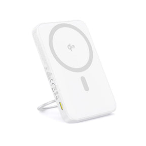 Baterie externa Baseus PicoGo Qi2 Magnetic, 5000mAh, PD 20W, 1 x USB Type-C, incarcare wireless Qi2 15W, prindere magnetica Iphone, include cablu USB Type-C la USB Type-c 30cm, alb