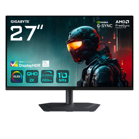 Monitor Consumer GIGABYTE MO27Q2A, 27", 2560 x 1440 pixeli, Black, 2 ani Garantie