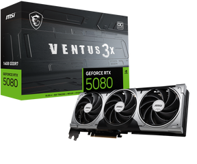 Placa video MSI VENTUS GeForce RTX 5080 3X OC, 16GB GDDR7, PCI Express 5.0, 256-bit