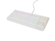Tastatura gaming mecanica cu fir Genesis Thor 230 TKL, iluminare RGB, switch-uri Brown, 87 taste, 11 butoane multimedia, alb