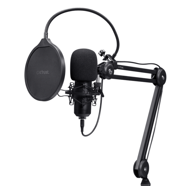 Microfon Trust GXT 270 Emita II+ cu brat, negru