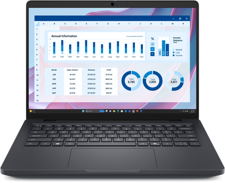 Laptop Business DELL Pro Max 14, cu procesor Ryzen AI 7 PRO 350, 14'' IPS, 16 GB LPDDR5x, 512 GB SSD, AMD Radeon 860M integrat, Windows 11 Pro
