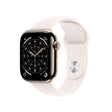 Apple Watch Series 11 GPS + Cellular 42mm Gold Titanium Case with Light Blush Sport Band - M/L