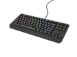 Tastatura gaming mecanica cu fir Genesis Thor 230 TKL Lite, iluminare multicolor, switch Linear, switch model Outemu Red, numar taste 87, 11 butoane multimedia, lungime cablu 1.6m, dimensiuni 363 x 155 x 39 mm, negru