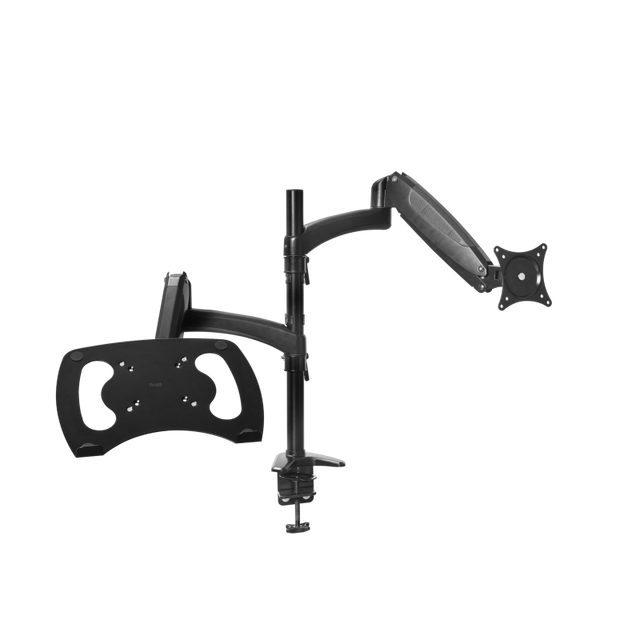 Brat monitor/laptop Trust Mara, greutate maxima suportata 16 kg, VESA 75x75mm, 100x100mm, dimensiune maxima laptop 32 "