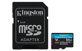 Card de Memorie MicroSDXC Kingston,64GB,Canvas GO Plus,Cu Adaptor