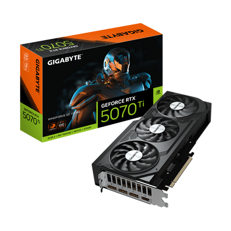 Placa video Gigabyte GeForce RTX 5070 Ti WINDFORCE OC V2, 16GB GDDR7, PCI Express 5.0, 256-bit
