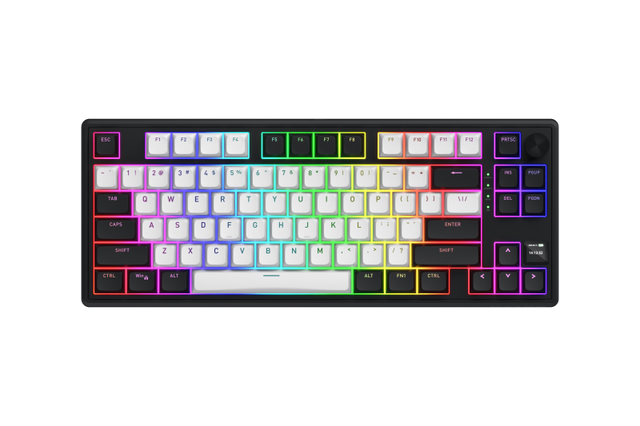 Tastatura Mecanica Gaming HATOR Skyfall 80 MAG ULTIMA 8K wireless, RGB, Wireless, negru