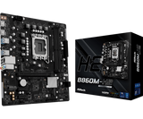Placa de baza ASRock B860M-H2, LGA 1851, DDR5, Micro-ATX