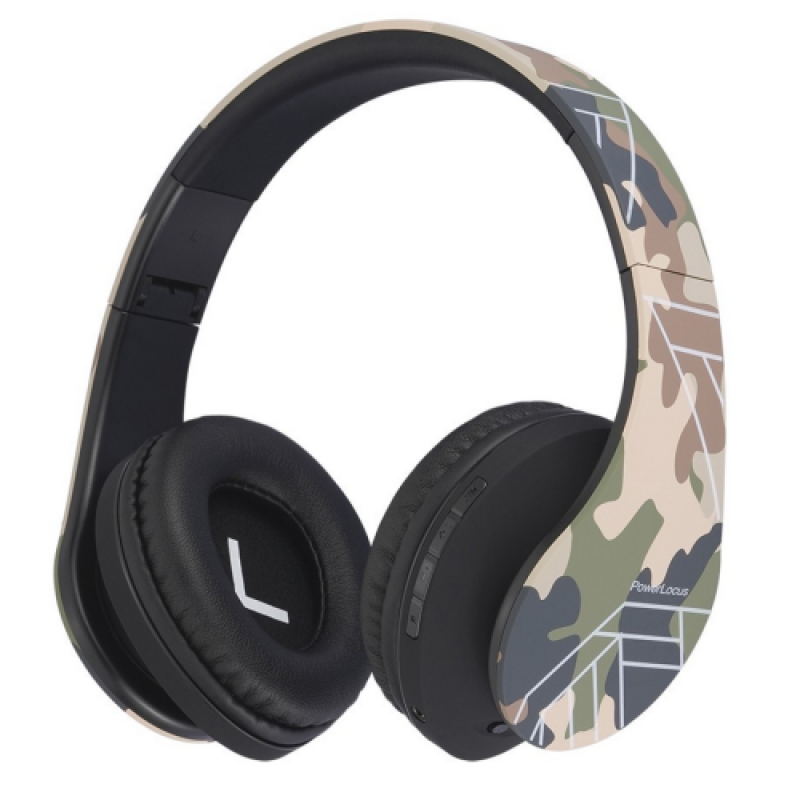 Casti Over-ear PowerLocus P2 Camo, wireless, Verde