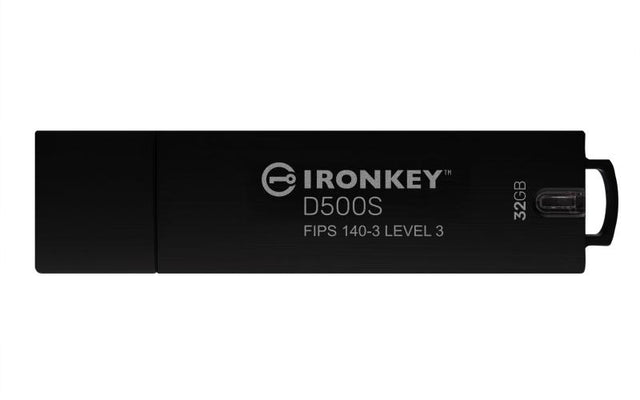 Memorie USB Kingston IronKey D500S 32GB, USB Type-A, Negru
