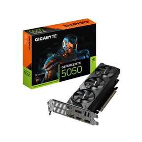 Placa Video GIGABYTE GEFORCE RTX 5050 OC LOW PROFILE 8GB GDDR6 128 bit, PCIE 5.0, 1x DP 2.1 1x DP 1.4a 2x HDMI