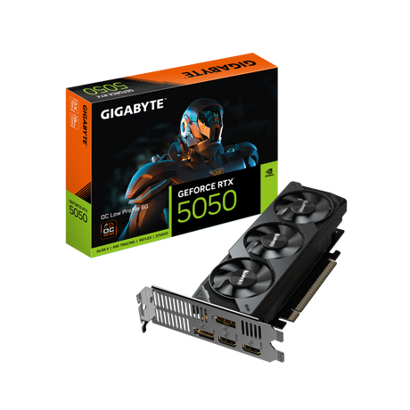 Placa Video GIGABYTE GEFORCE RTX 5050 OC LOW PROFILE 8GB GDDR6 128 bit, PCIE 5.0, 1x DP 2.1 1x DP 1.4a 2x HDMI