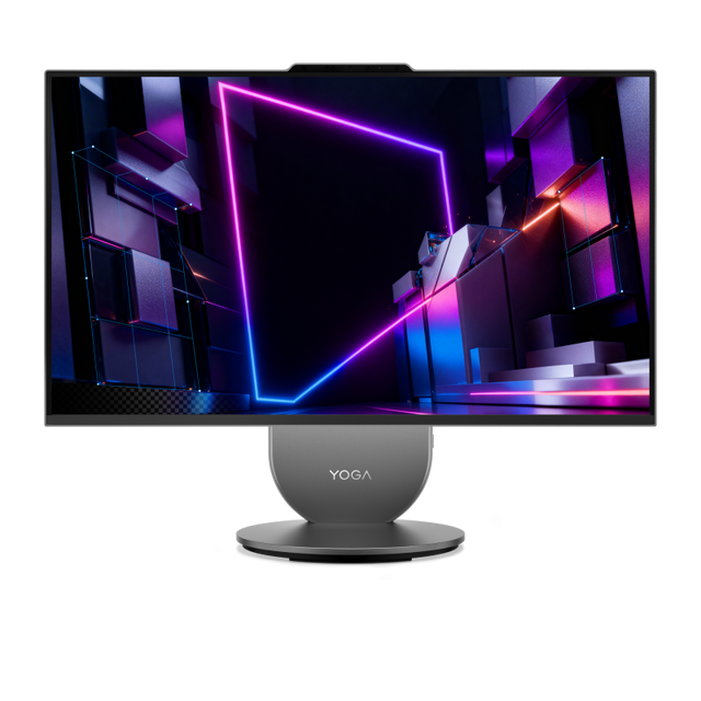 All-in-One Consumer Lenovo Yoga AIO 27IPH11 cu procesor Intel Core Ultra 7 356H pana la 4.7GHz, 27 inch, QHD, IPS, 32 GB LPDDR5x, 1 TB SSD, Intel Graphics, FreeDos, Gri