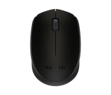 Mouse wireless Logitech B170, optic, interfata USB, rezolutie 1000 DPI, numar butoane 2/1, negru