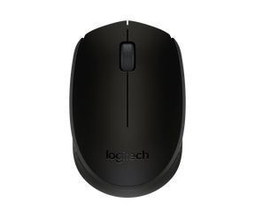 Mouse wireless Logitech B170, optic, interfata USB, rezolutie 1000 DPI, numar butoane 2/1, negru