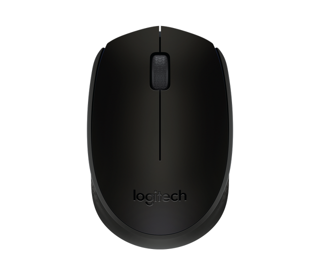 Mouse wireless Logitech B170, optic, interfata USB, rezolutie 1000 DPI, numar butoane 2/1, negru
