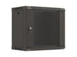 Dulap rack de perete 19", 9U, 540x350 mm, usa din sticla, negru,