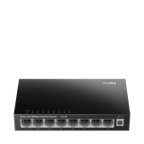 CUDY 8-Port 10/100 Mbps Desktop Switch, 8 10/100M RJ45 Ports, Loop Detection, Metal Case, Power Saving, Plug & Play, Wall-Mount