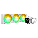 Cooler Procesor ASUS TUF GAMING LC III 360 ARGB LCD ALB, marime radiator 397mm, 3x120mm, viteza ventilatoare 650-2600 RPM +/- 10%, Suport AMD: AM5 AM4, suport INTEL: LGA 1851/1700/1200