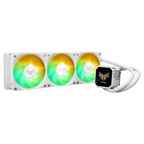 Cooler Procesor ASUS TUF GAMING LC III 360 ARGB LCD ALB, marime radiator 397mm, 3x120mm, viteza ventilatoare 650-2600 RPM +/- 10%, Suport AMD: AM5 AM4, suport INTEL: LGA 1851/1700/1200