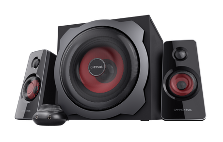 Boxe Trust GXT 38 TYTAN 2.1, intrare audio 3.5 mm, Line-in, putere 120 W, frecventa raspuns 20 Hz, 20.000 Hz, negru