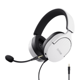 Casti Trust cu fir GXT 489W Fayzo, material ABS, lungime cablu detasabil 120cm, conector 3.5mm, frecventa raspuns 20 Hz, 20.000 Hz, senzivitate 100 dB, sunet stereo, microfon omnidirectional, senzor electret, alb