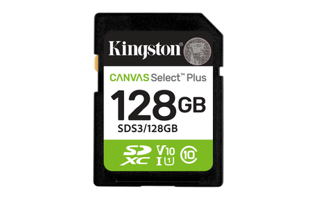 Card de Memorie SDXC Kingston,128GB,Canvas Select Plus