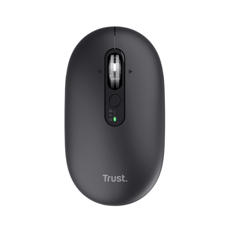 Mouse wireless Trust Seron Hyperscroll, 7 butoane, rezolutie maxima 3200 DPI, negru