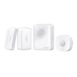 Smart IoT Hub with Chime SPEC: 2.4 GHz, 868 MHz, 100-240 V~, 50/60 Hz, Plug-in FEATURE: 90dB Adjustable Audio Alarm, 19 Ringtones, Up to 65 Switches, Sensors or Buttons, Mute Button, Easy Setup, Device Sharing, Flame- Retardant, Tapo App