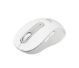 Mouse wireless Logitech Signature M650, rezolutie 2000 DPI, dimensiuni 10.71 x 6.18 x 3.78 cm, alb