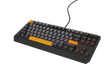 Tastatura gaming mecanica cu fir Genesis Thor 230 TKL, iluminare RGB, switch Linear, switch model Outemu Red, numar taste 87, 11 butoane multimedia, lungime cablu 1.6m, dimensiuni 363 x 155 x 39 mm, gri