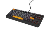 Tastatura gaming mecanica cu fir Genesis Thor 230 TKL, iluminare RGB, switch Linear, switch model Outemu Red, numar taste 87, 11 butoane multimedia, lungime cablu 1.6m, dimensiuni 363 x 155 x 39 mm, gri