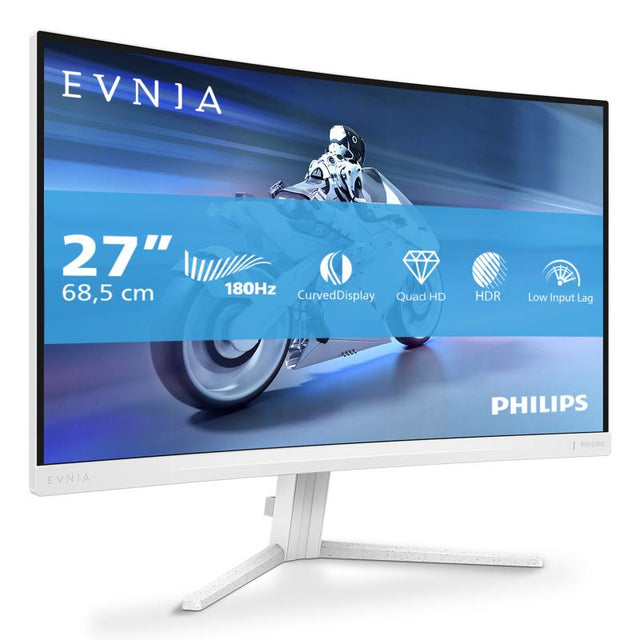 Monitor Gaming Philips Evnia 5000 27M2C5501/00, 27", 2560 x 1440 pixeli, White, 3 ani Garantie